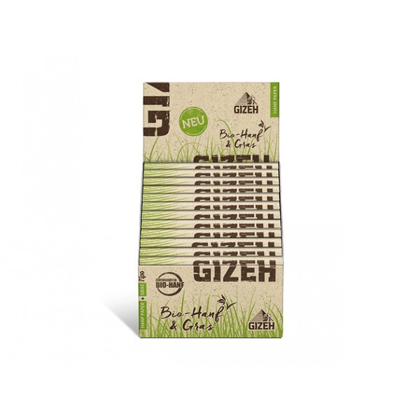 Gizeh Hanf & Gras King Size Slim + Tips Heftchen einzeln