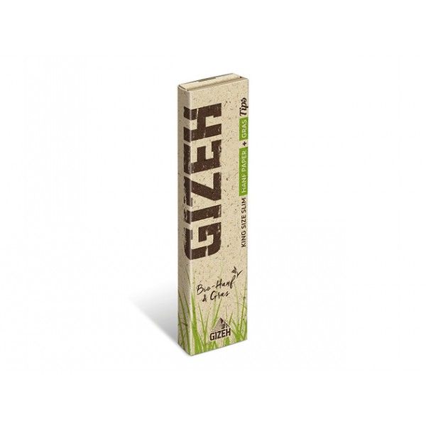 Gizeh Hanf & Gras King Size Slim + Tips Heftchen einzeln