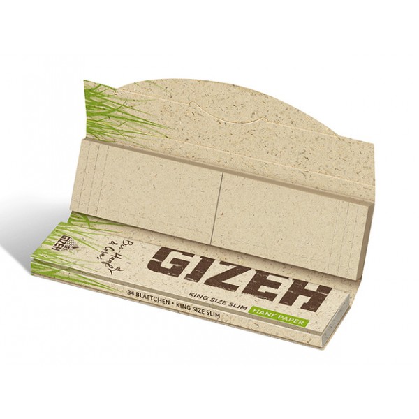 Gizeh Hanf & Gras King Size Slim + Tips Heftchen einzeln