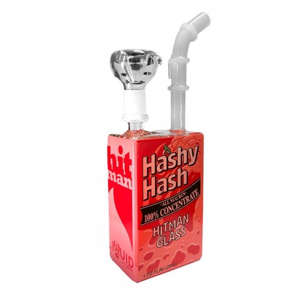 Juice Glass Bong "Hashy Hash" 19 cm