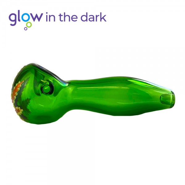 Urban Crew Glaspfeife "Glow in the Dark" 10 cm