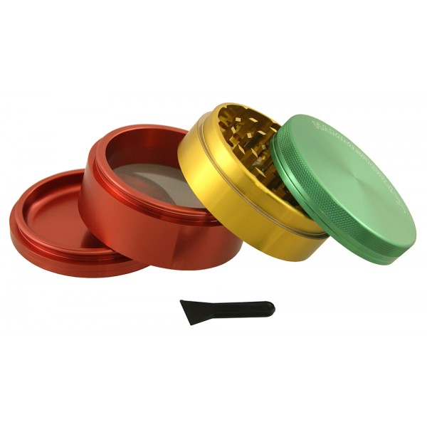 Hammercraft Grinder Aluminium Ø 63mm 4-teilig rasta
