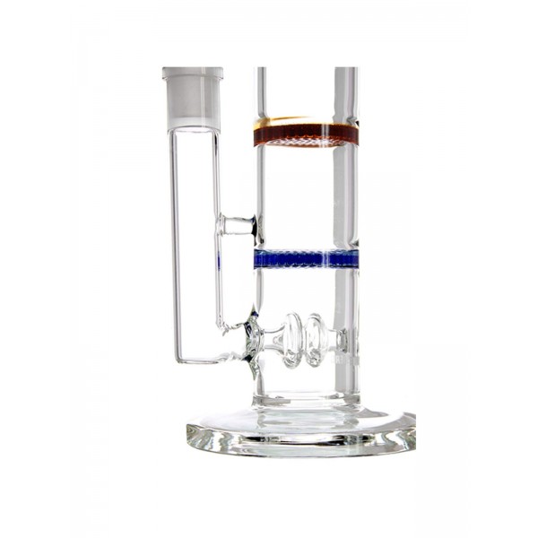 Heisenberg Old School Color-Line Glasbong 18.8 Schliff Basis