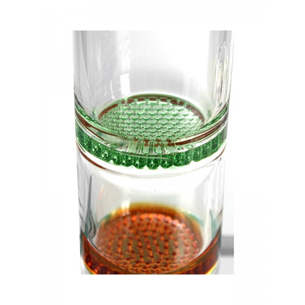 Heisenberg Old School Color-Line Glasbong 18.8 Schliff Discs