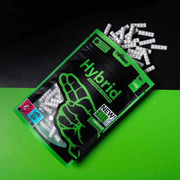Hybrid Supreme Aktivkohlefilter Plus Size 8,2 mm 200er Beutel
