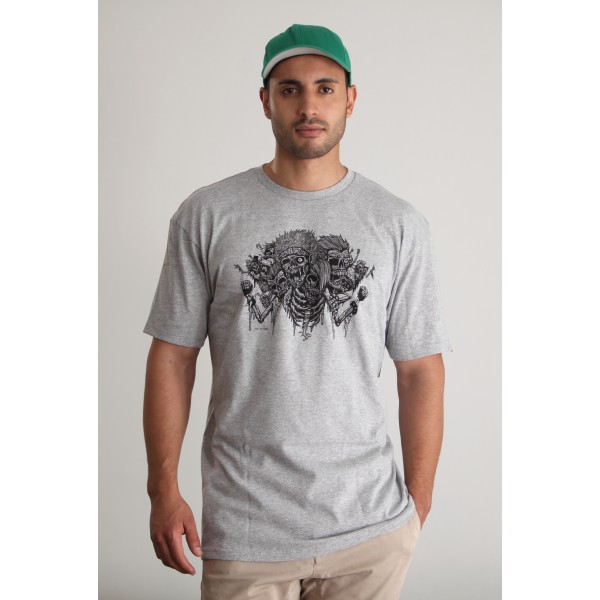 VANS Skeletal Legends (grau), T-Shirt Front