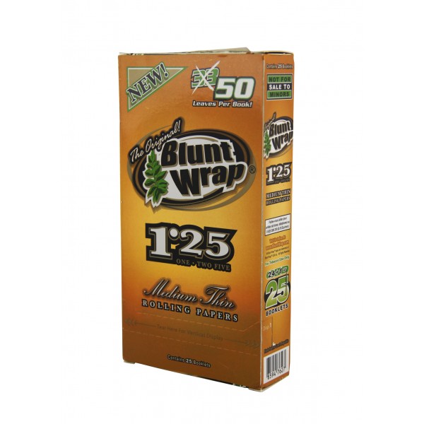 BLUNT WRAP 1.25 Medium Thin 25er Box