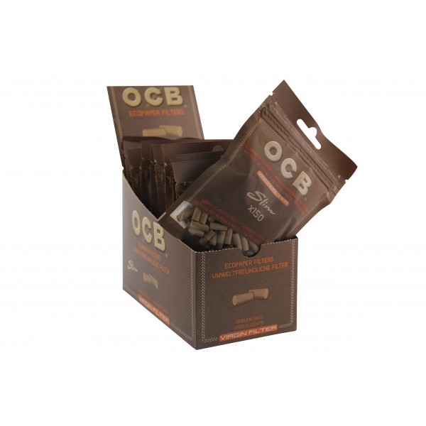 OCB Virgin Filter unbleached Slim 6 mm 150er Beutel