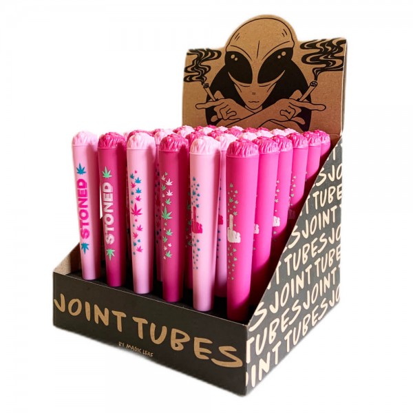 Joint Tube pink Cannabis Motiv