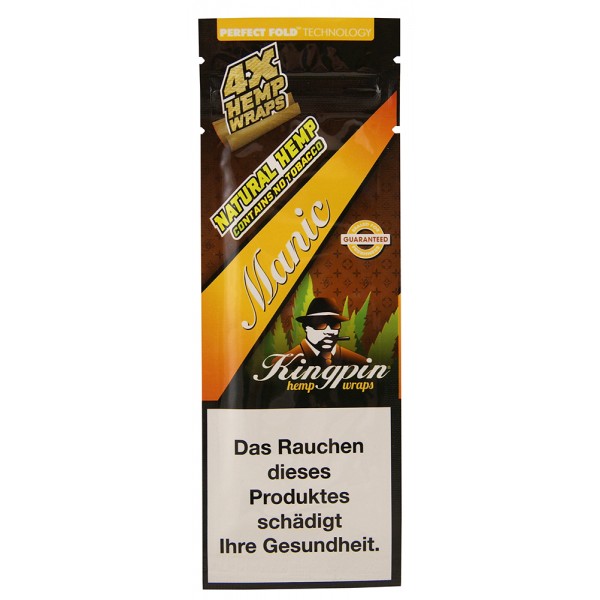 KINGPIN Hemp Wrap Manic, 100er Box