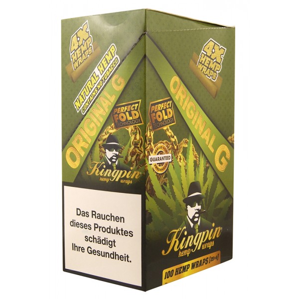 KINGPIN Hemp Wrap Original, 100er Box