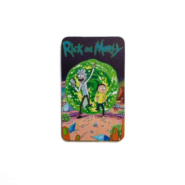Kreditkartenpfeife "Rick & Morty" Design 1 Rückseite