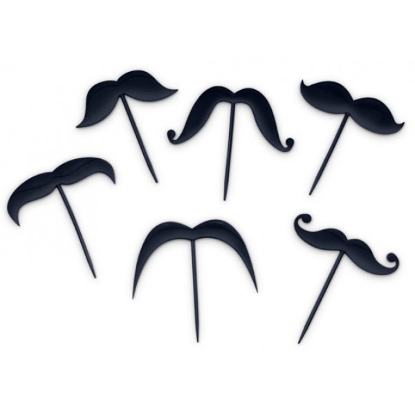 Lip Sevice Mustache Picks Fingerfood Picker (FRED)