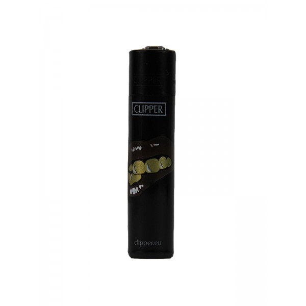 CLIPPER Feuerzeug Lips schwarz