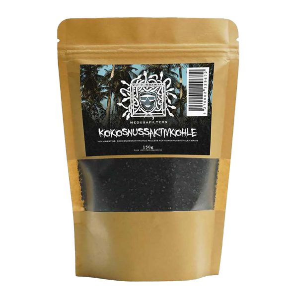 Medusa Aktivkohle auf Kokosnussbasis 150 g