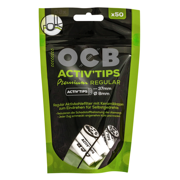 OCB Activ´Tips Regular 8mm 50er Beutel