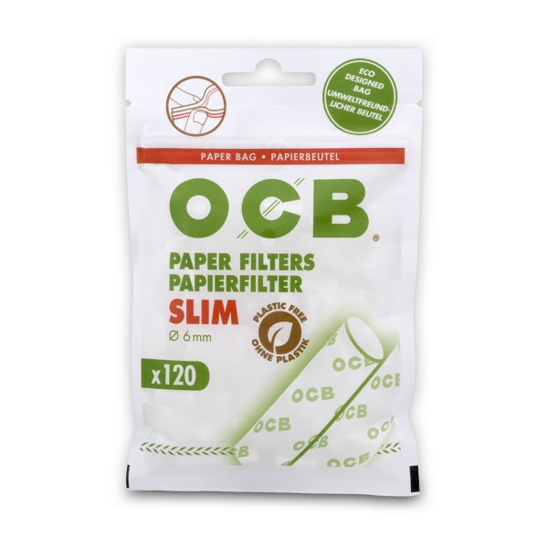 OCB Slim Papierfilter 34er Box + 5 OCB Craft Einzelheftchen Gratis