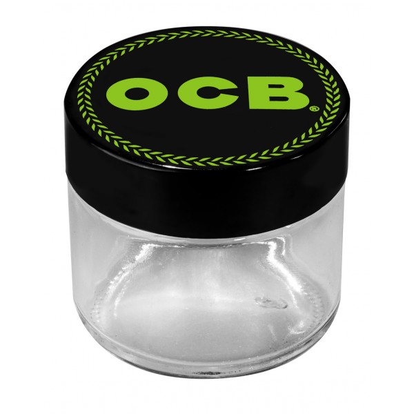 OCB Glasbehälter mit Schraubverschluss grün