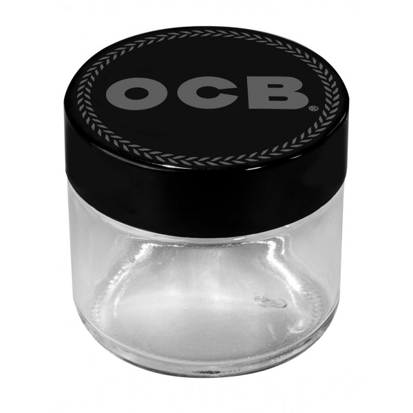 OCB Glasbehälter mit Schraubverschluss grau