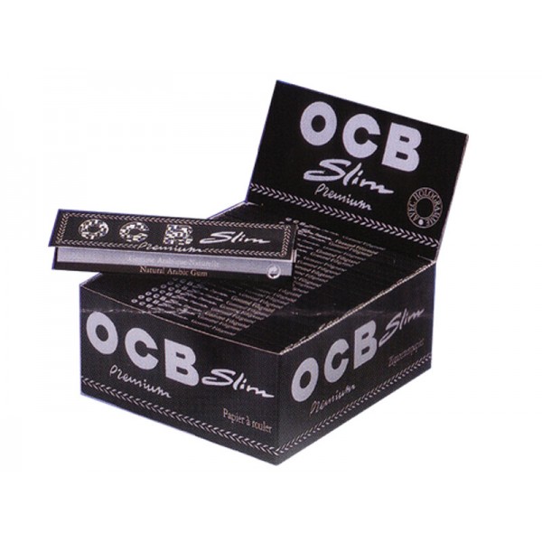 OCB Schwarz Premium Slim Long Papers 50er Box