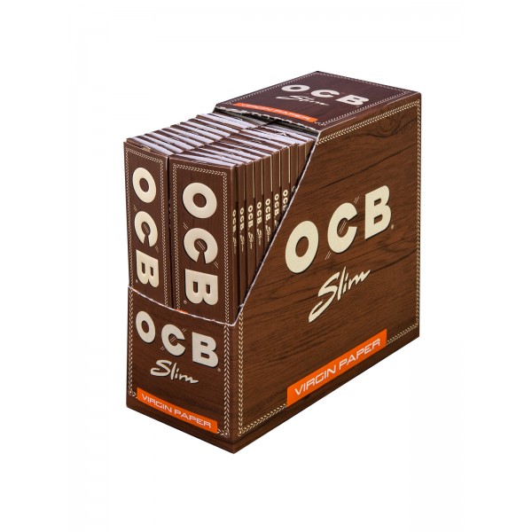 OCB unbleached Virgin King Size Slim Papers 50er Box