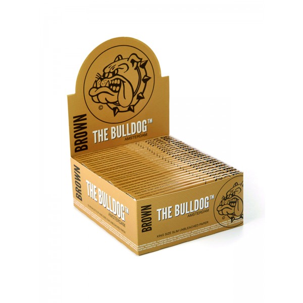 The Bulldog Brown King Size Slim Papers Heftchen einzeln