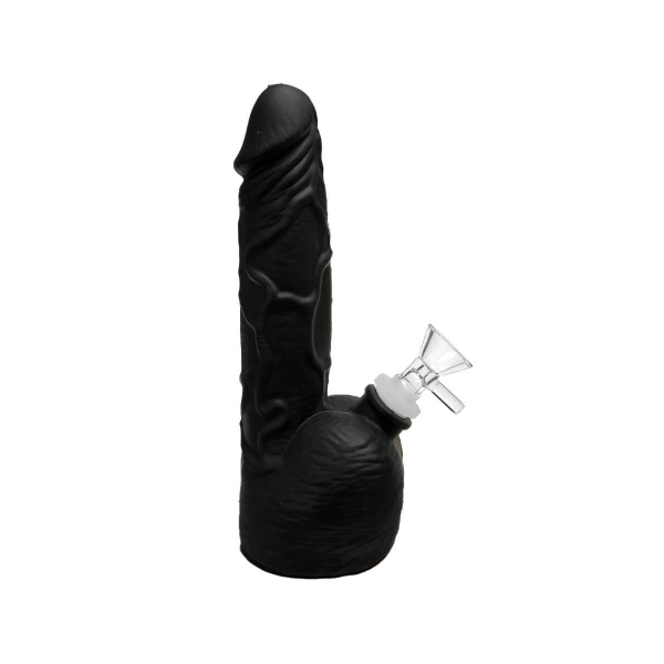 Penis Bong Silikon schwarz 20 cm