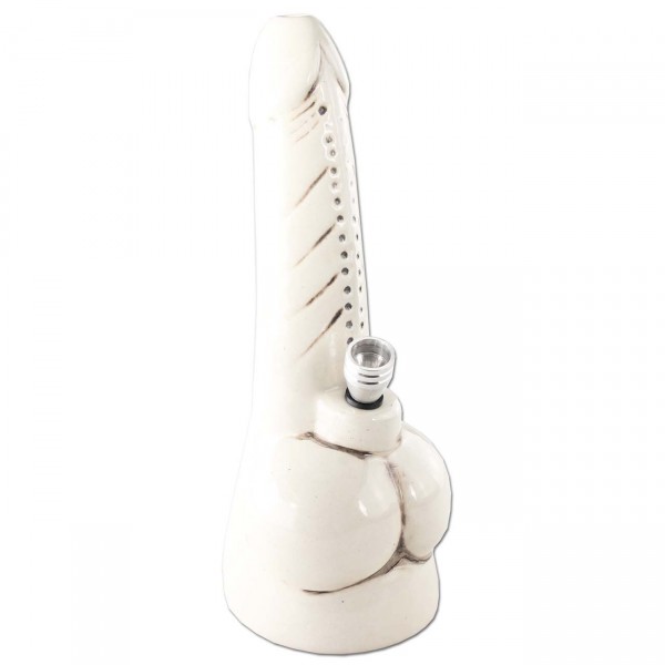 Penis Bong Keramik weiß