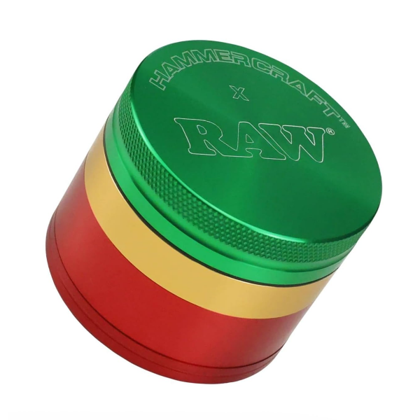 RAW Hammercraft Alu Grinder Rasta Ø 50 mm 4-teilig 