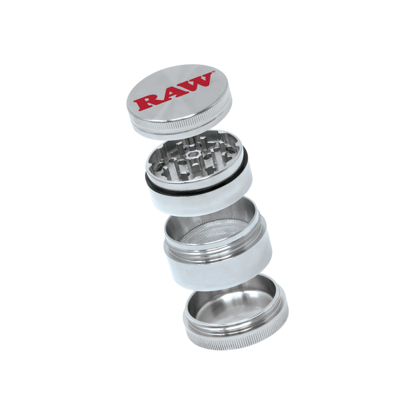 RAW Stainless Steel Shredder Grinder Ø 50 mm 4-teilig 