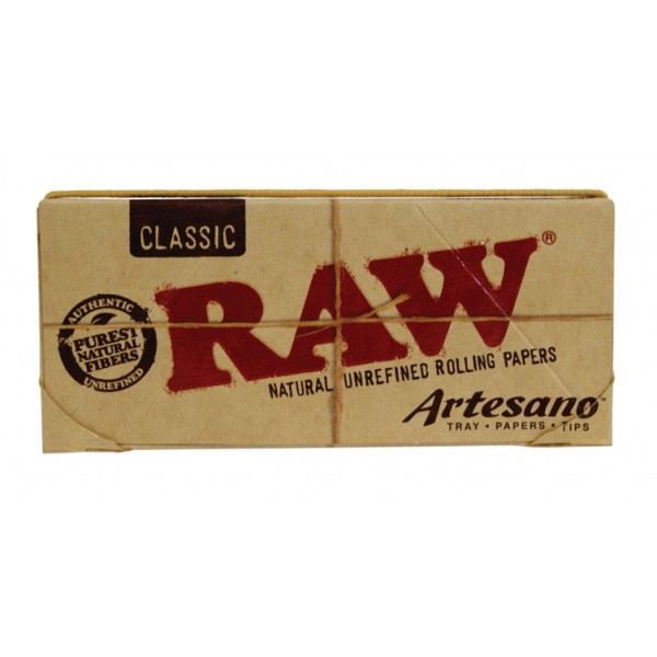 RAW Artesano King Size Slim + Tips + Drehunterlage Heftchen einzeln