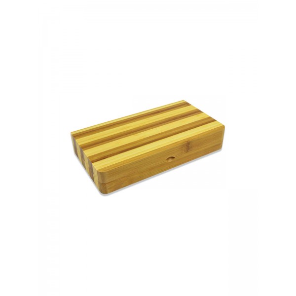 RAW Bambus Back Flip Rolling Tray Limited Edition Striped Bamboo geschlossen