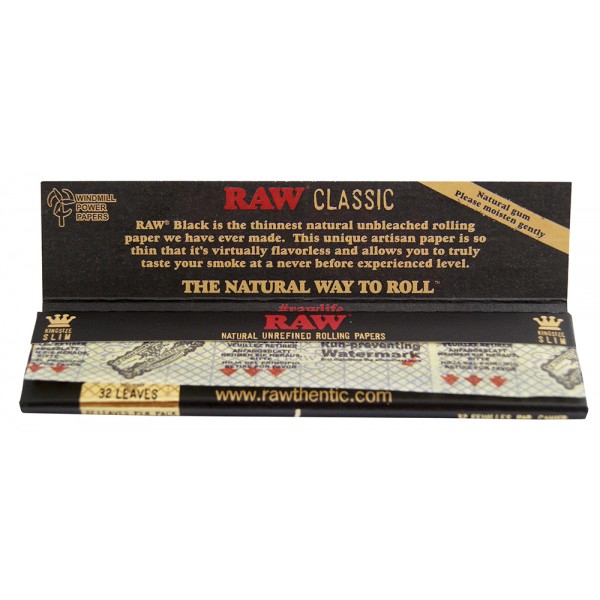 RAW Black King Size Slim Großpackung