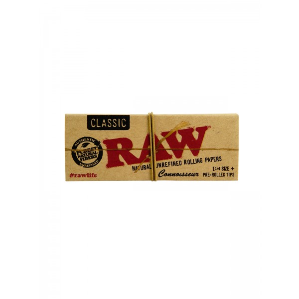 RAW Connoisseur 1 1/4 + prerolled Tips