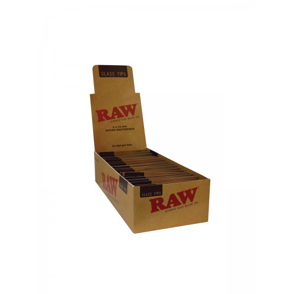 RAW Glas Tip Round mit rundem Mundstück Großpackung