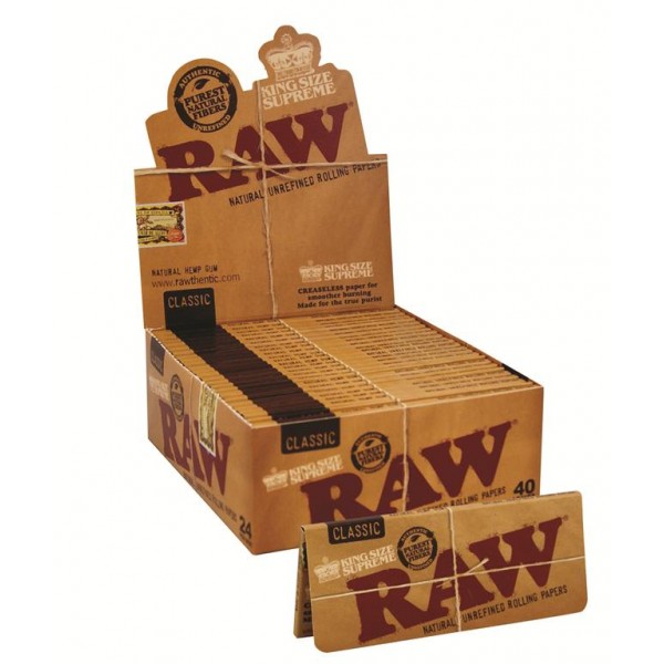 RAW Classic King Size Supreme Heftchen einzeln mit Großpackung