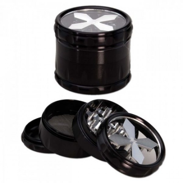 Black Leaf Cross Grinder 4-tlg. silber