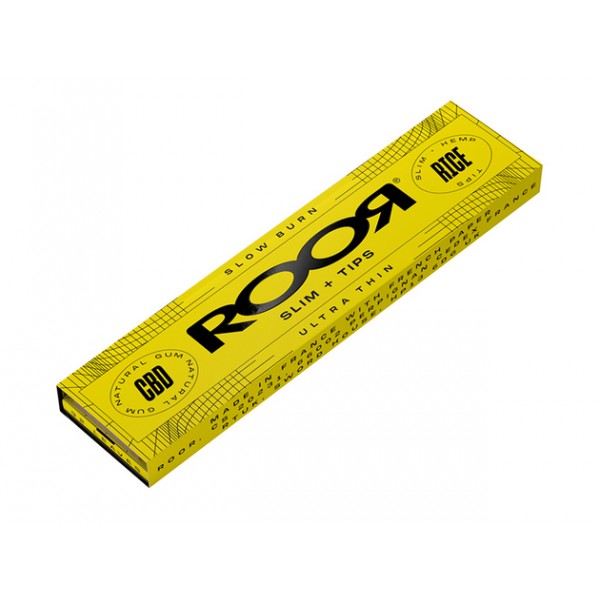 Roor Rice Hemp Slim Rolling Papers