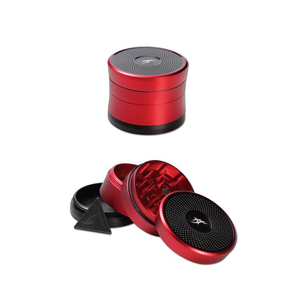 'After Grow' 'Solinder' Grinder Ø 62 mm 4-tlg. rot