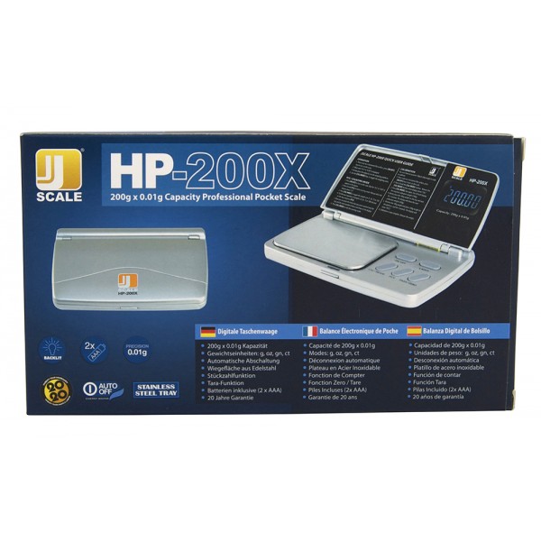 Digitale Taschenwaage HP-200X 200 g x 0,01 g (Jennings Scale)