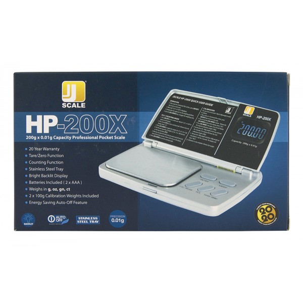 Digitale Taschenwaage HP-200X 200 g x 0,01 g (Jennings Scale)