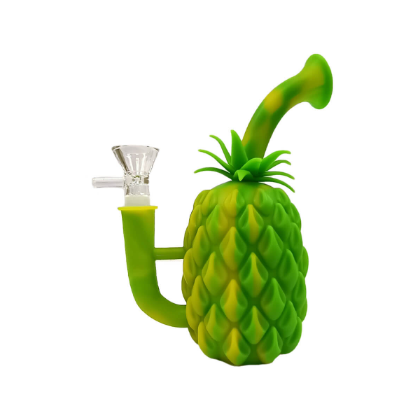 Minibong Ananas aus Silikon 18 cm