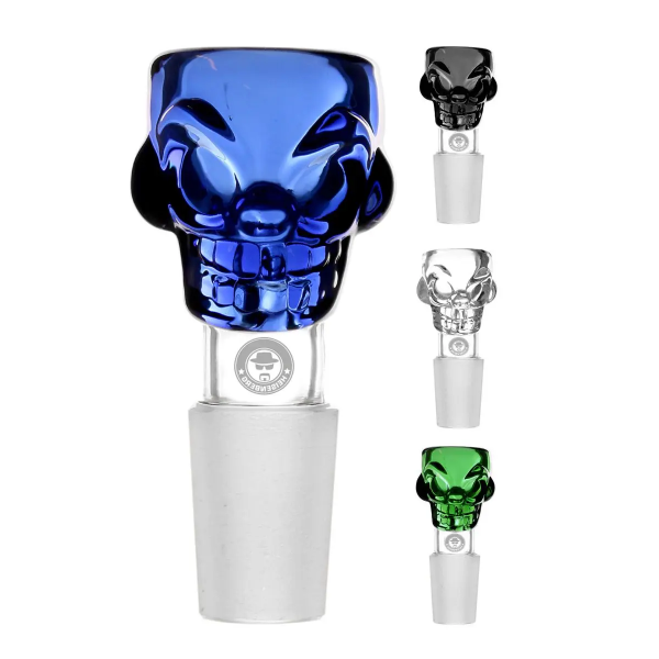 Heisenberg Glaskopf Skull Bowl 18.8 blau