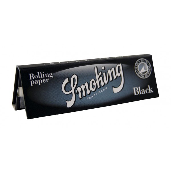 Smoking Black / Schwarz 1 1/4 (Medium) Papers Heftchen einzeln