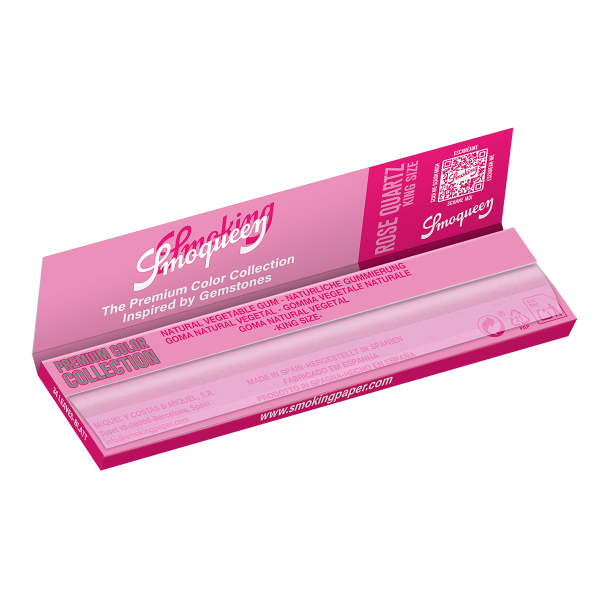 Smoking Smoqueen Rose Quartz King Size Heftchen einzeln