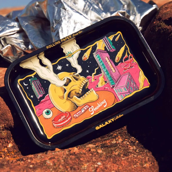 Smoking Metal Rolling Tray Galaxy Collection - Inferno