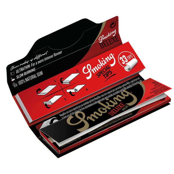 Smoking Deluxe King Size Papers + Tips 24er Box