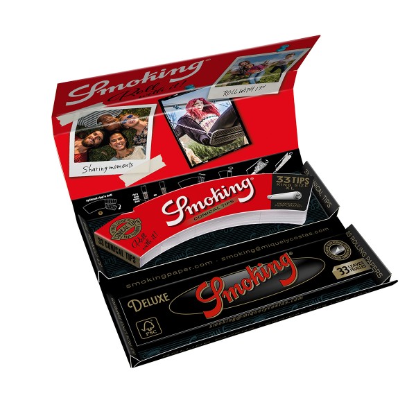 Smoking Luxury Rolling Kit 25er Box mit Gratistablett