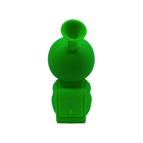 Mini Silikonbong Spaceman 15 cm grün