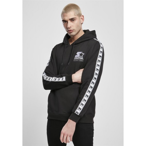 Starter Logo Taped Hoody schwarz